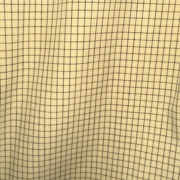 JCrew Micro Check Yellow Long Sleeve Cotton Button Down Shirt Size XL - Picture 6 of 13